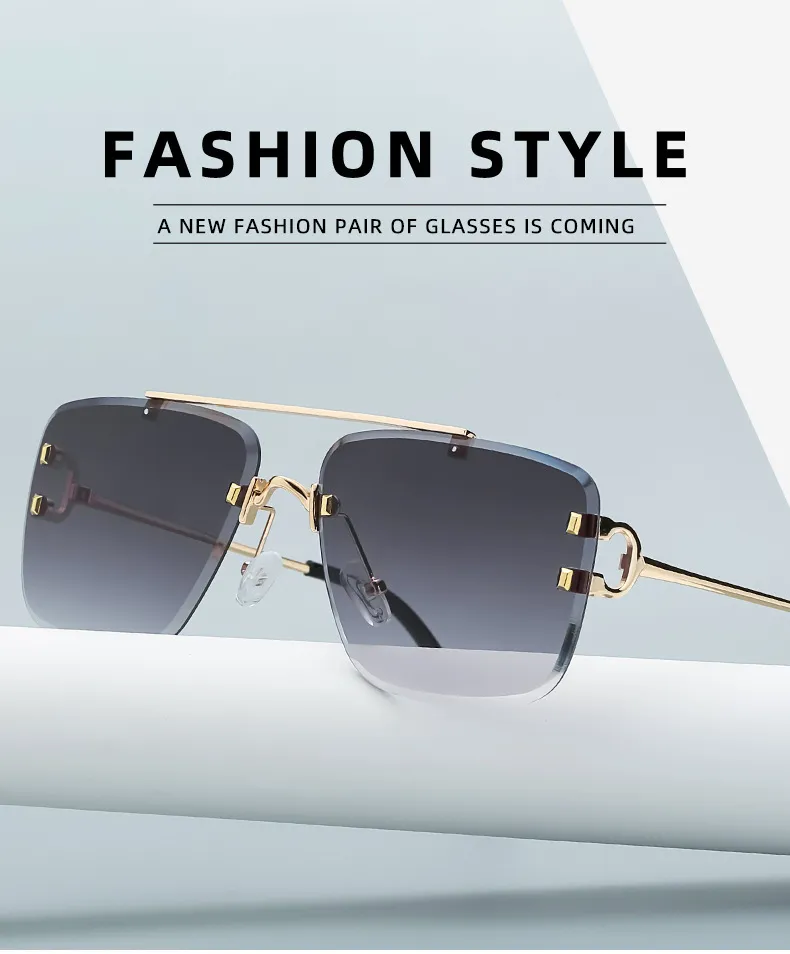 2021 Kvinnor Brand Luxury Vintage Eyewear Solglasögon Men Wire C Designer Diamond Cut Solglasögon Oculos de Sol1115453