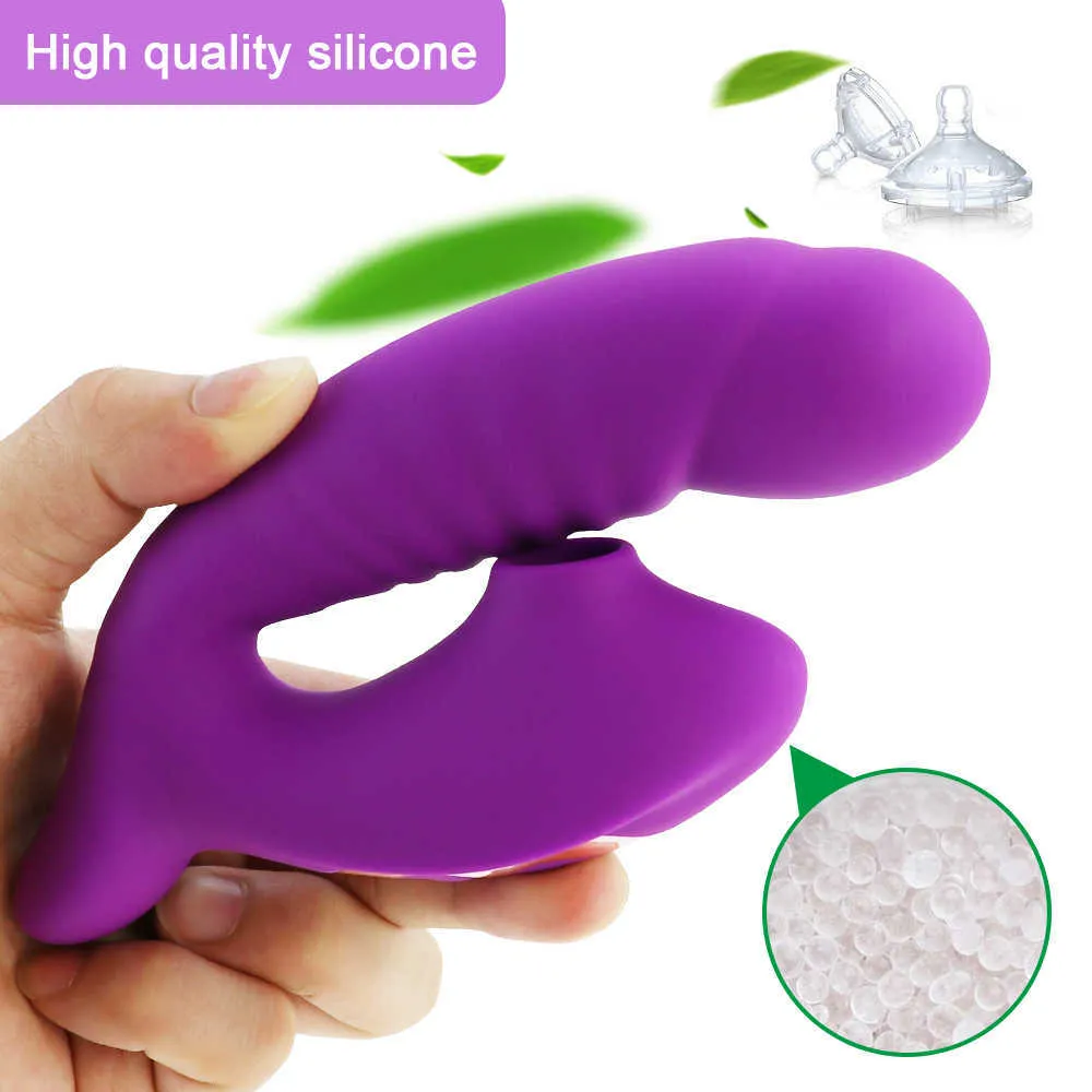 Clitoris zuigen G-spot dildo vibrator met 10 krachtige modi Clit Sucker oplaadbare clitorisstimulator seksspeeltjes voor vrouwen 21109281523