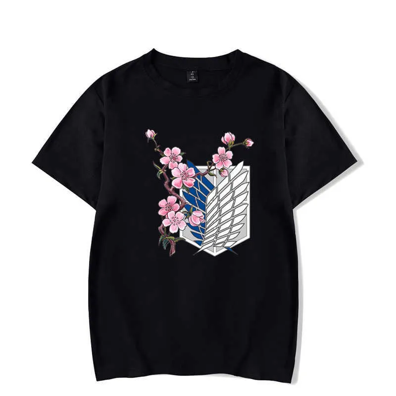 SHINEKI NIE KYOJIN Koszulka graficzna Mężczyźni Śmieszne Tshirt Titans Attack Shingeski No Kyojin T Shirt Anime Top Tees Męski Atak na Titan X0621