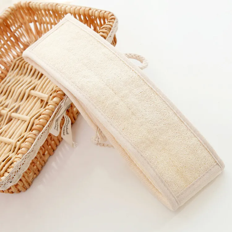 Épurateur de dos exfoliant en luffa naturel, tampons éponge de douche, épurateur de corps, nettoyage en profondeur, revigore votre peau