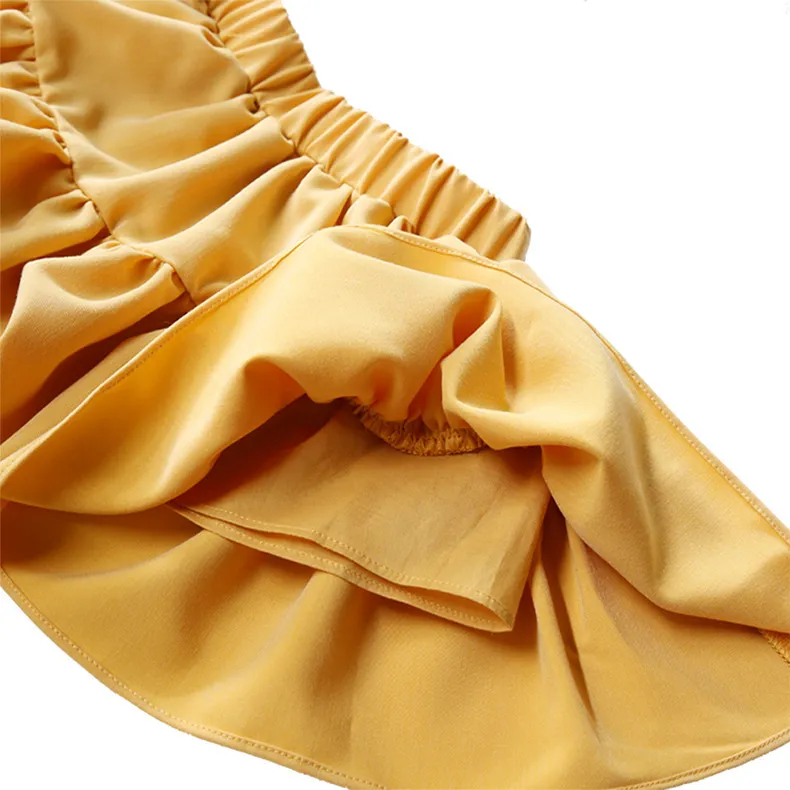 Mädchen-All-Match-Spitzen-Baumwollrock, weiblicher Schatz, plissiert, lila, für Kinder, 210515
