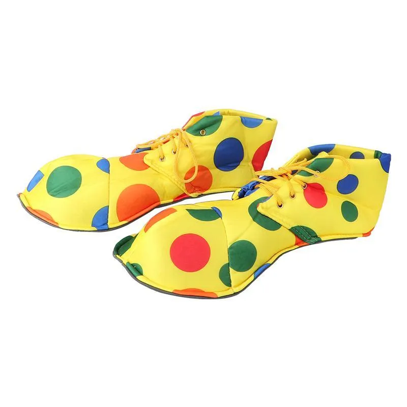 1 paio di scarpe da clown di Halloween Copri costumi Accessori Forniture eventi feste in costume di fantasia commedie adulti unisex