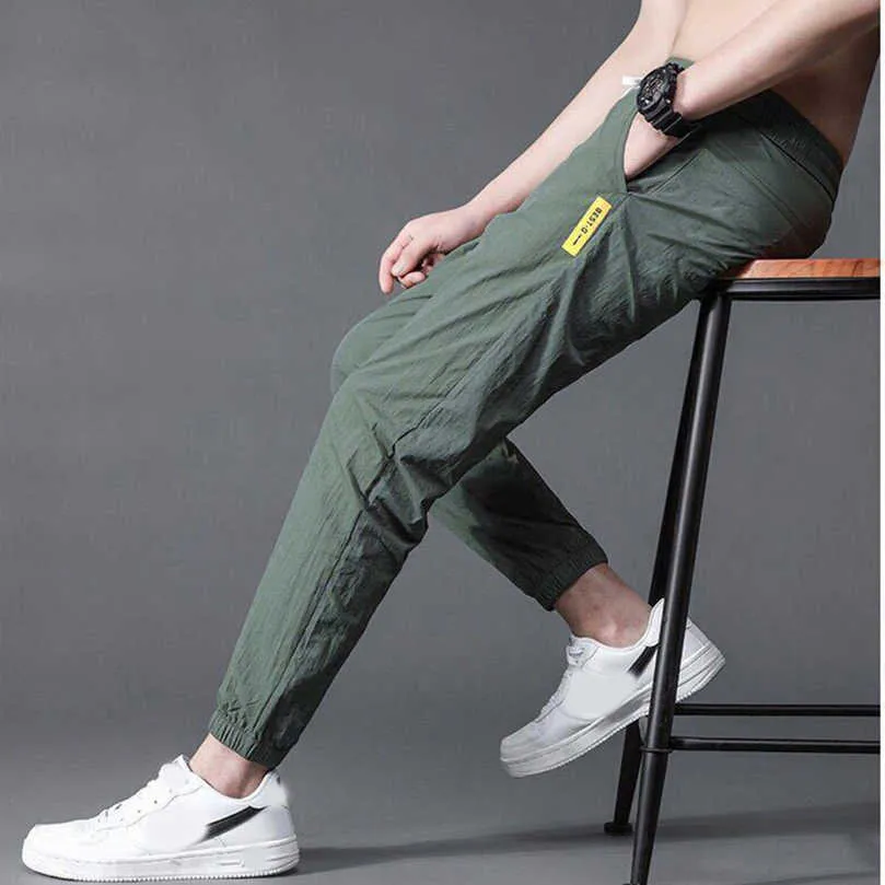 Harem pantalon hommes Streetwear mince Cool taille élastique Sport survêtement Jogging survêtement surdimensionné pantalon vêtements 2021 été 5XL X0723