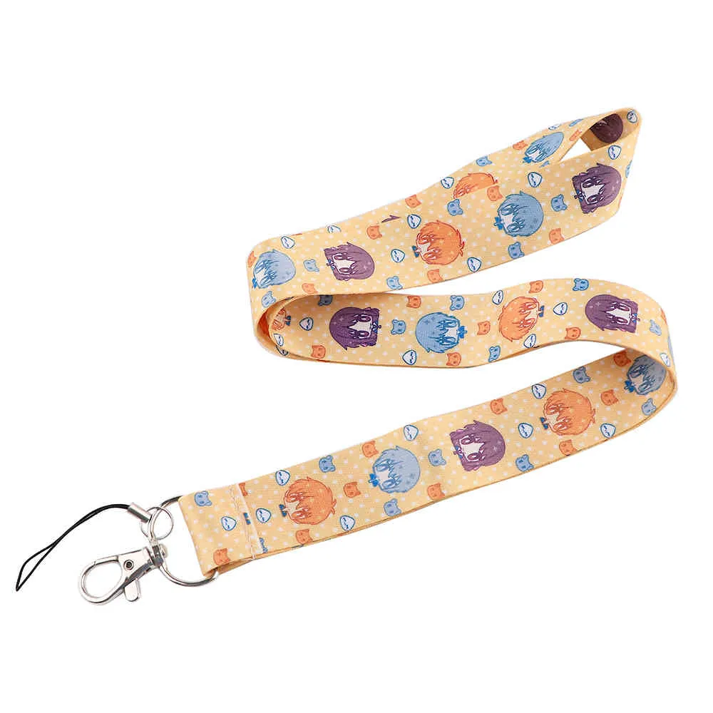 10st / j2847 serier kawaii lanyard nycklar telefon nackband nyckelring nyckelord id märke hållare för fans