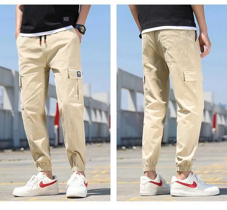 Streetwear Cargo Pants Hip Hop Casual Multi Poches Harem Pantalon Homme Joggers Pantalon De Mode Harajuku Pantalon Pantalon pour Hommes Y0927