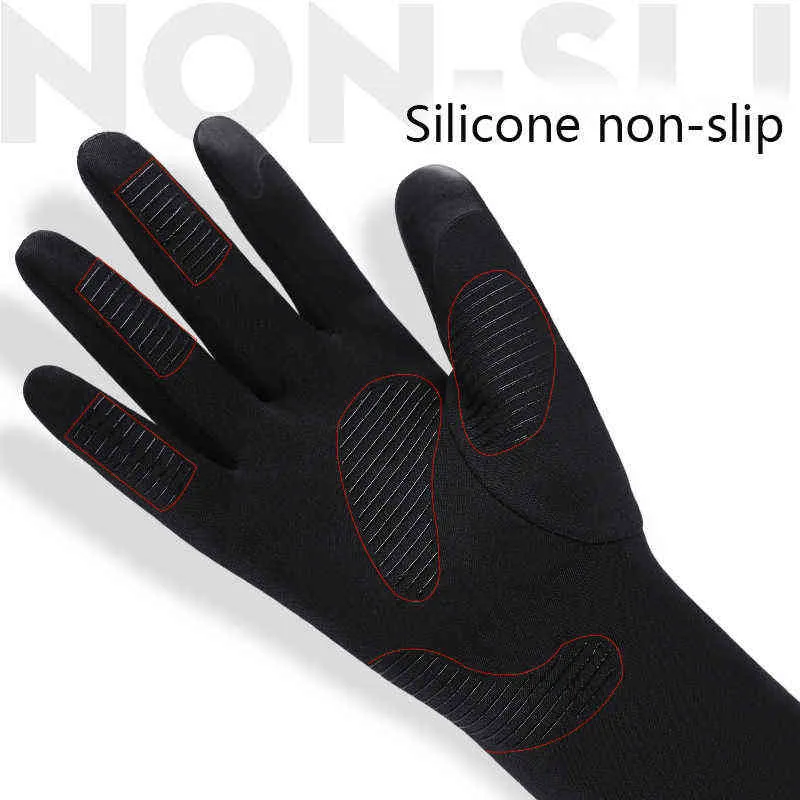 Winter Unisex Outdoor Sports Touch Screen Keep Warm Gloves Add Cashmere Thin Mountaineering Cycling Man Non-slip 211124
