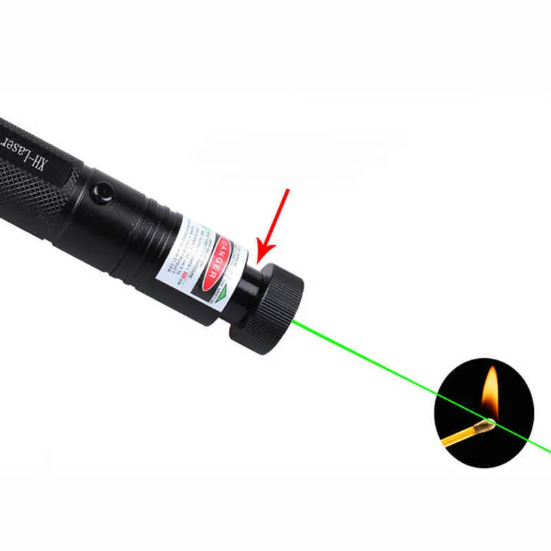 Nowy potężny laser 303 Regulowany ognisko 532 nm zielony wskaźnik laserowy Lekki wskaźnik laserowy Pióro do polowania7144286