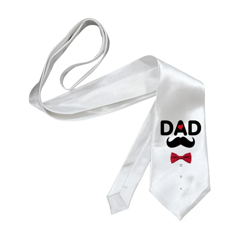 Personality Sublimation Blank Men's Neck Ties Heat Transfer Bow Tie Creative DIY Father's Day Gift