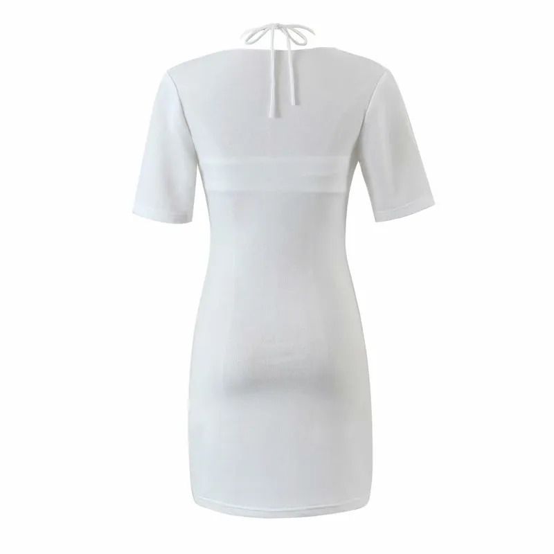 Sexy Women Solid Color Dress Summer Fashion Ladies High Street Female Two-piece Tube Top Mini 210515