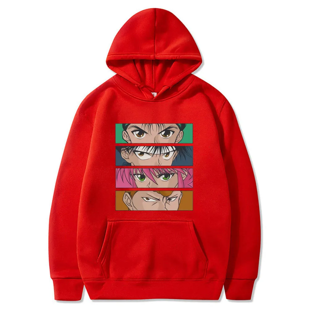 Yu Hakusho Print Hoodies Pullover Мужской Весна Осень Мода Harajuku Толстовка Hoodie Женщины Хип-Хоп Улица Sportswear Y0319