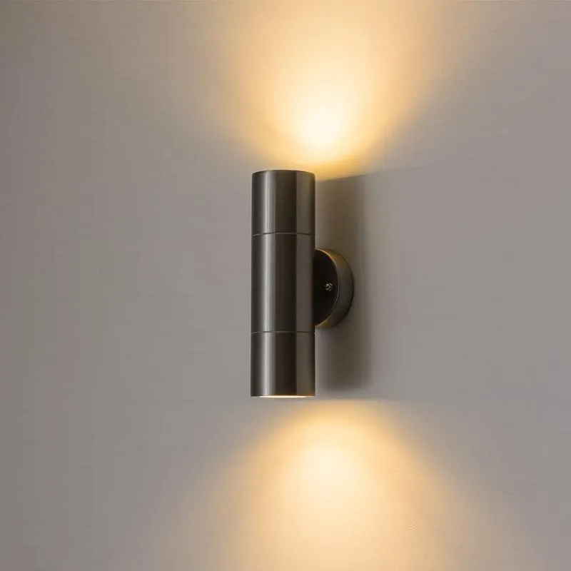 Lâmpadas de parede AC85-265V Montado Iluminação Luminária de aço inoxidável para decoração de casa interior LED Light Modern Sconce Lamp2888