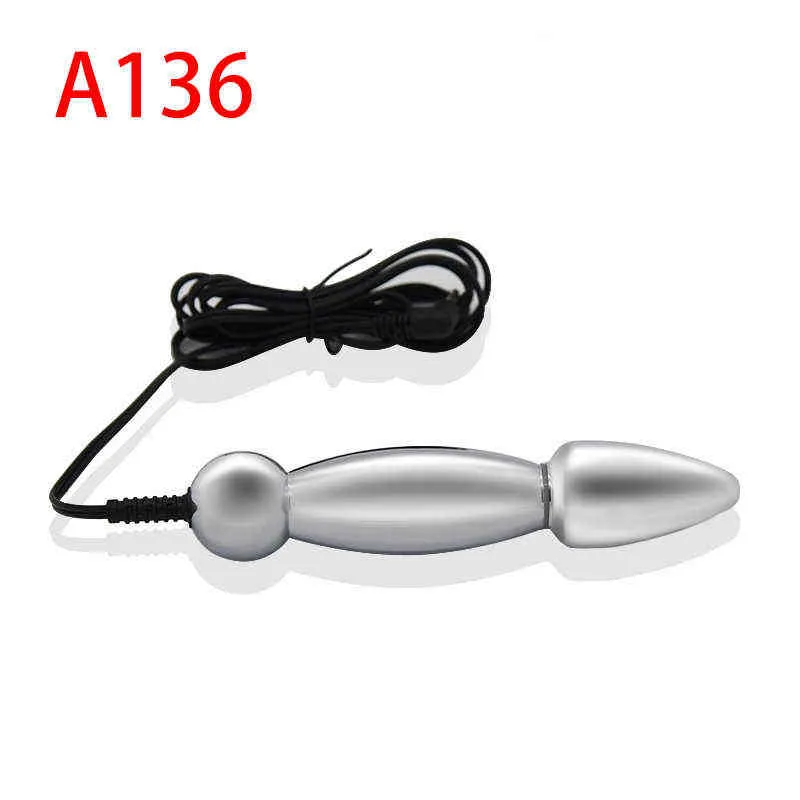 NXY Anal sex toys 6 sortes Electrosex Plug Anal E-Stim Stimulation Électricité Accessoires Vaginal Bipolaire Electro Prostate Massage BDSM Sex Toys 1123