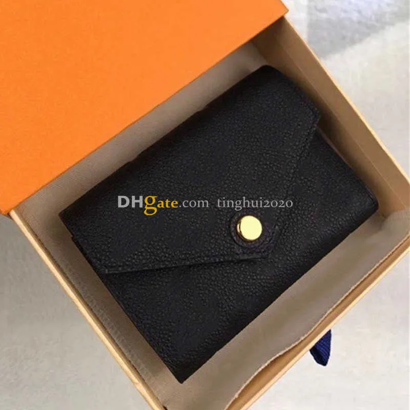 New Designer Women Fashion/Casual ZOE Coin Purse M62935 High Quality Embossed Leather Buckle Wallet Box Packaging Inventory