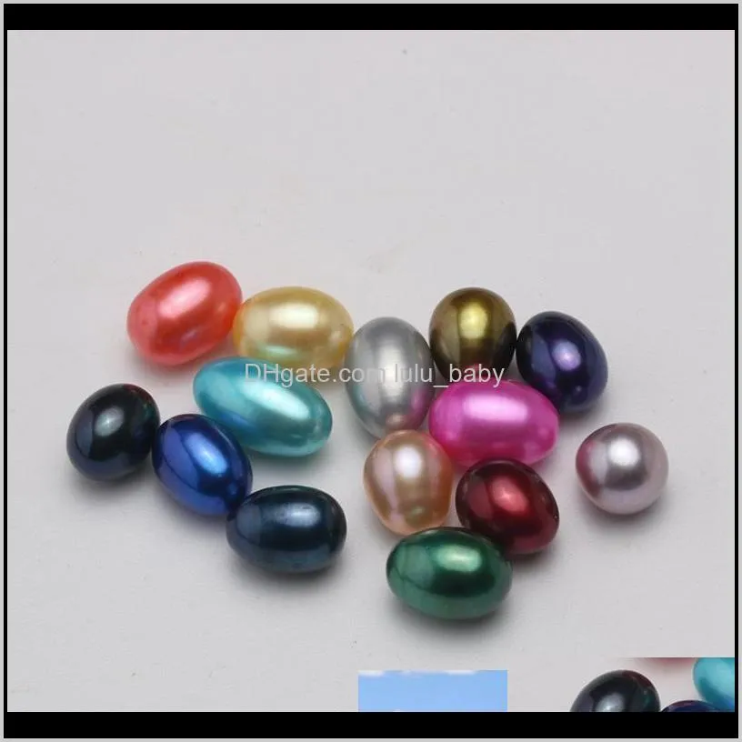 natural single pearl oysters with triplets pearls beads 10 meaningful color pearl for birthday gift pearl party (6-8mm,3pcs/oysters )