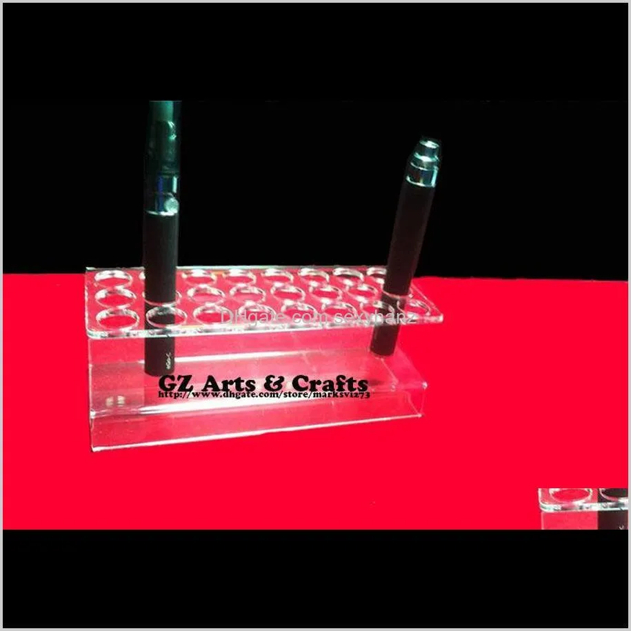 transparent acrylic atomizers display stand e-liquid holder ego ecig pen display stand