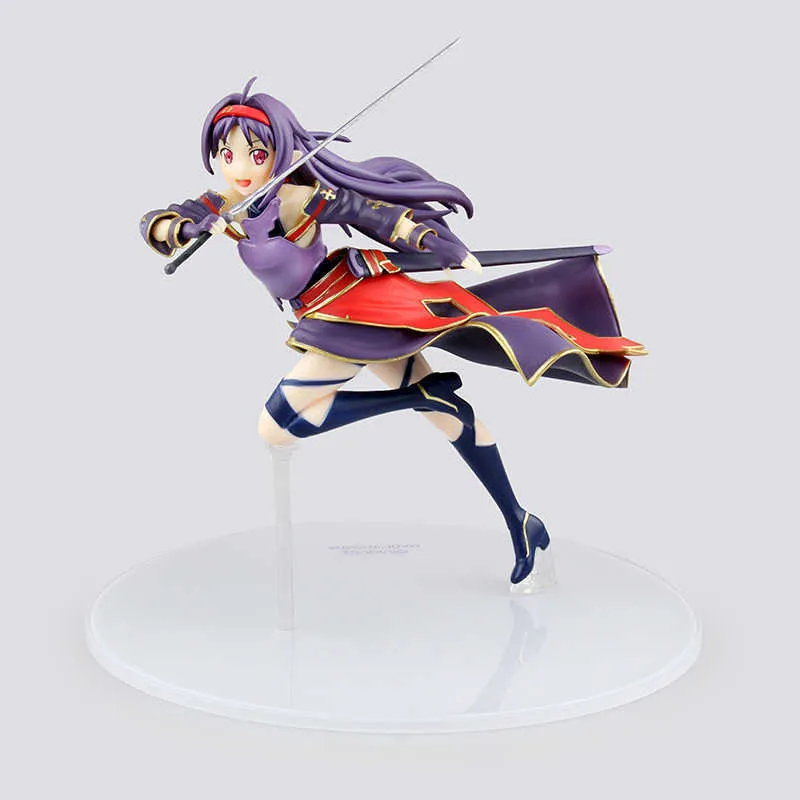 New Anime Sword Art Online II Sao Mother's Rosario Konno Yuuki 1/7 Scale PVC Action Action Collection Model Toys Doll Doll
