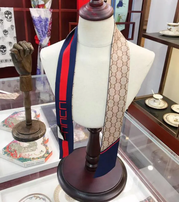 Zweifarbiger heißer Stil, Mode, 100 Damen, Seidenschal, 1207 cm, Taschen-Stirnband, Geldbeutel-Bügel