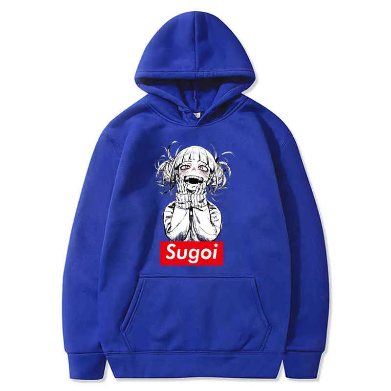 Men Harajuku Sugoi Toga Himiko My Hero Academia hoodies Anime Boku No Hero huudy Cartoon Men Zipper Sweatshirts Coat Unisex Y0319