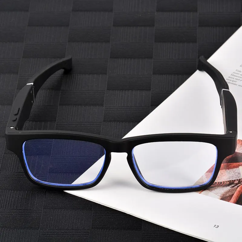 Solglasögon smarta glasögon trådlöst Bluetooth -headset Anslutning Ring musik universal intelligenta glasögon anti blå ljus Eyewear237j