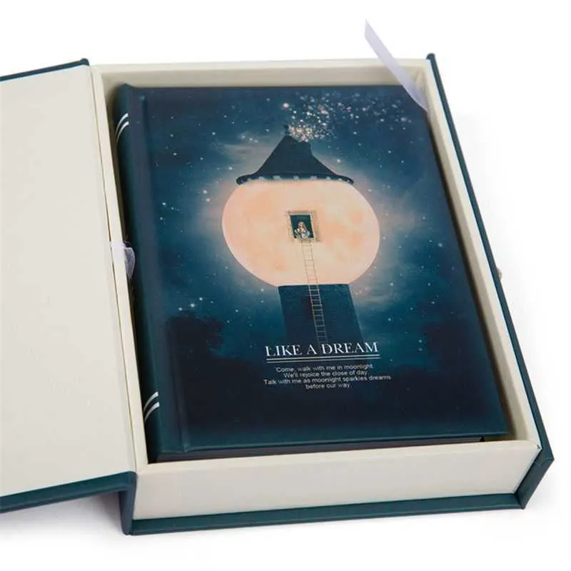 "Like a Dream" Diary with Lock Notebook Cute Functional Planner Book Dairy Drop 210611