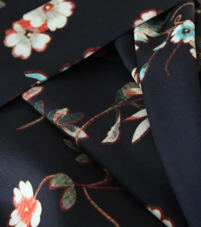 Богемные женщины черный цветок принт кимоно рубашка праздник пляж прилив лук ютные середины длинного кардигана шифон блузка boho топы 210429