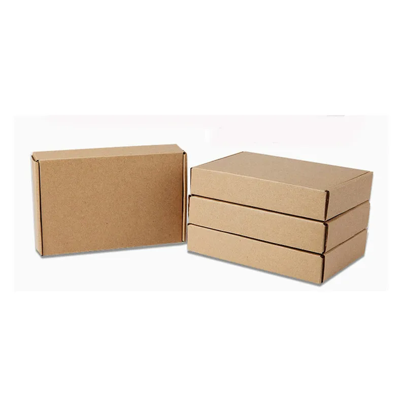 الكثير من الورق البني Kraft Box Post Craft Pack Boxes Backaging Storage Kraft Paper Boxes صناديق الهدايا البريدية لحفل الزفاف 2104022421