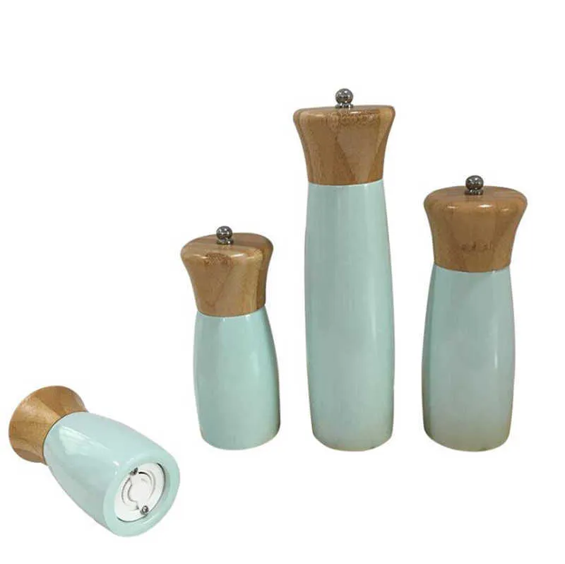 Handleiding Pepper Grinder Mill, Bamboo Wood, Body Spray Light Green Color 210611