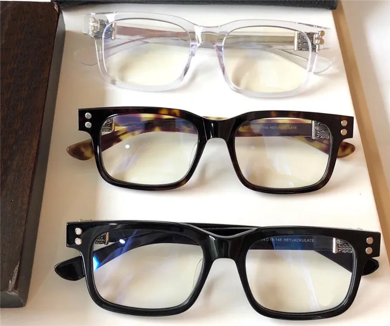 Vintage optische brillen HEYJACKULAT retro optische bril met vierkant frame op sterkte, veelzijdige en genereuze stijl van topkwaliteit met g243S