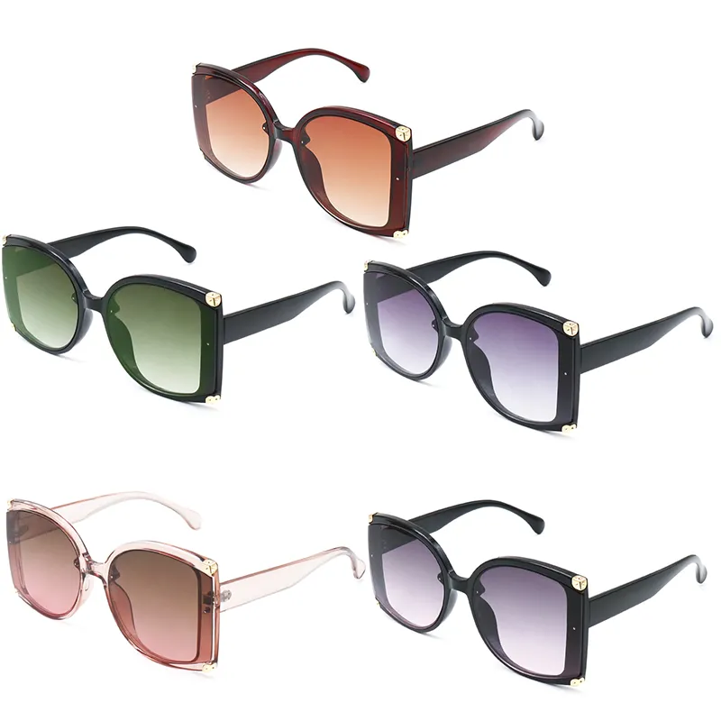Okulary przeciwsłoneczne dla mężczyzn Wysokiej jakości luksusowe designerskie okulary słoneczne w stylu retro kobiety d kształt soczewki