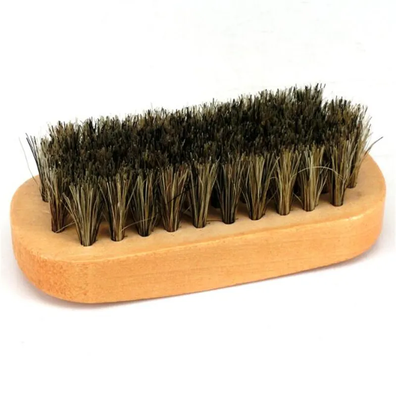 Brosses de cirage de chaussures en poils de porc avec poils de cheval, pour bottes, soins, brosse de nettoyage, bottes en daim Nubuck