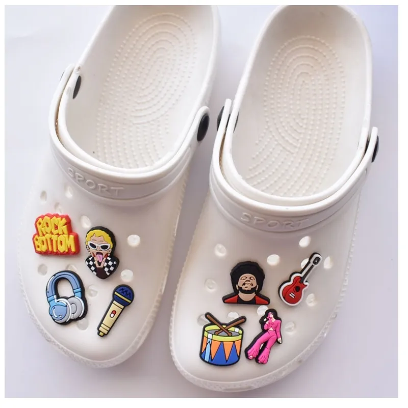 Cute Animals PVC Shoe Buckles Shoes Accessories Cartoon Ornaments Fit For Croc Charms JIBZ Party Gift248R