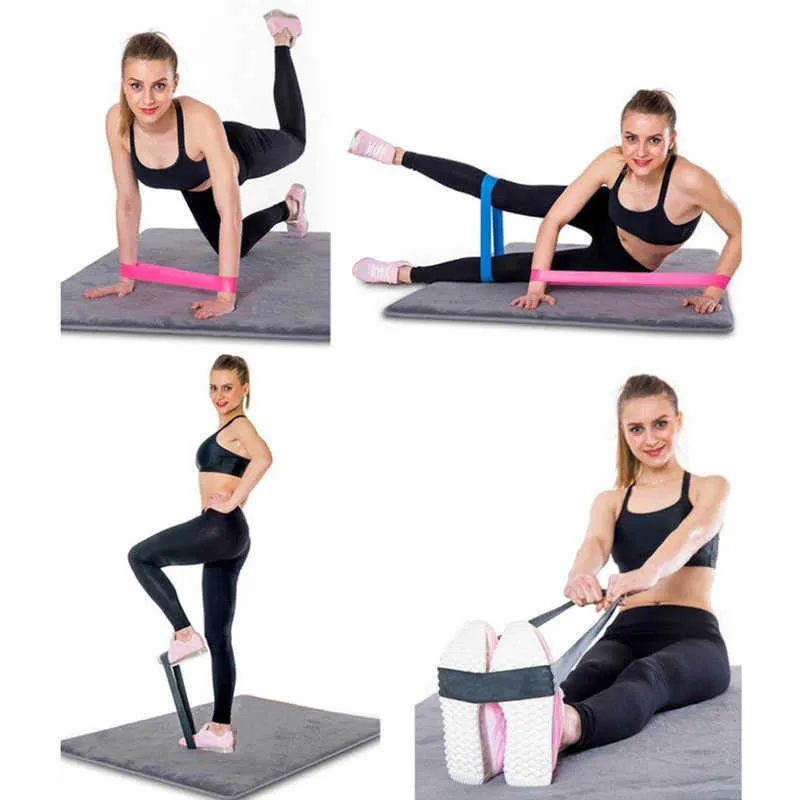 Fasce di resistenza Elastico Gum Allenamento Fitness Attrezzature da palestra Loop Latex Yoga Allenamento della forza Elastici atletici Expander H1026