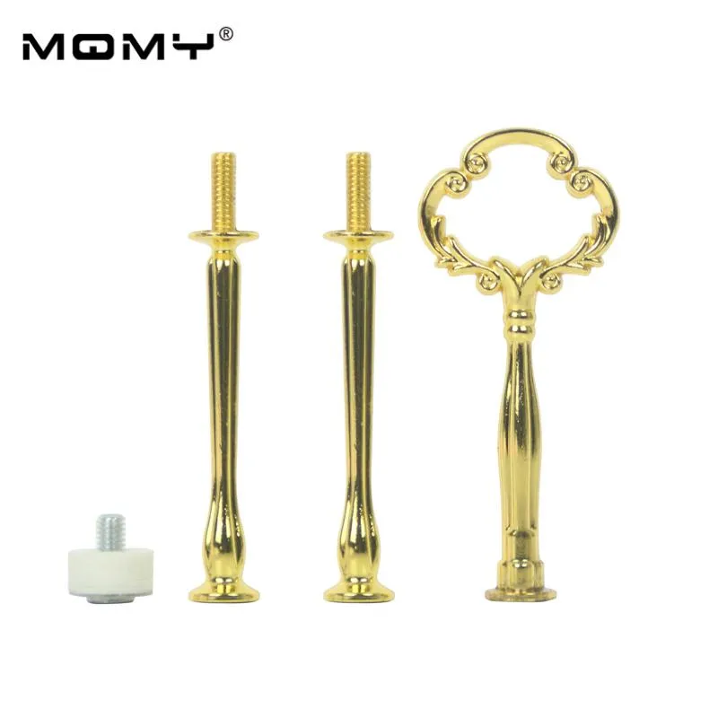Other Bakeware 3 Tier Cake Plate Stand Heavy Metal Center Handle Fitting Hardware Rod253p
