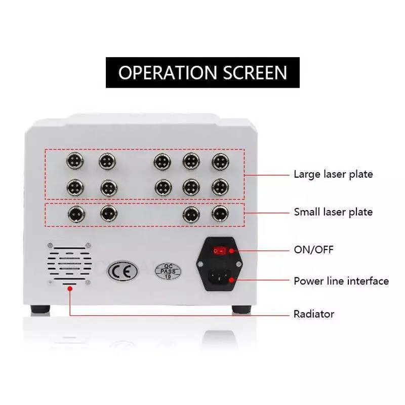 Uso domestico portatile 635-650nm 10 cuscinetti grandi 4 Smallpads che dimagrisce la macchina dell'attrezzatura di bellezza del laser di lipo perdita di peso