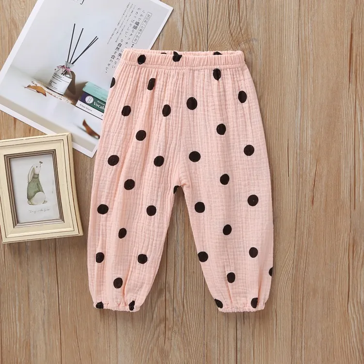 Neue Frühling Sommer Kinder Leggings Jungen Mädchen Dünne Anti Moskito Hosen Candy Farbe Baumwolle Bloom Hosen Hosen Baby Pyjama Kleidung 210413