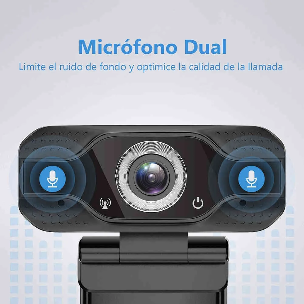 Web 4K complet avec microphone intégré 3D DNR 1080P HD Ordinateur PC Caméra Pilote USB Webcam vidéo gratuite