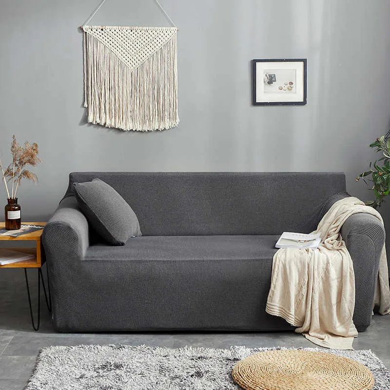 Protetor de sofá grosso Jacquard capas impressas sólidas para sala de estar capa de canto capa de canto L 211012