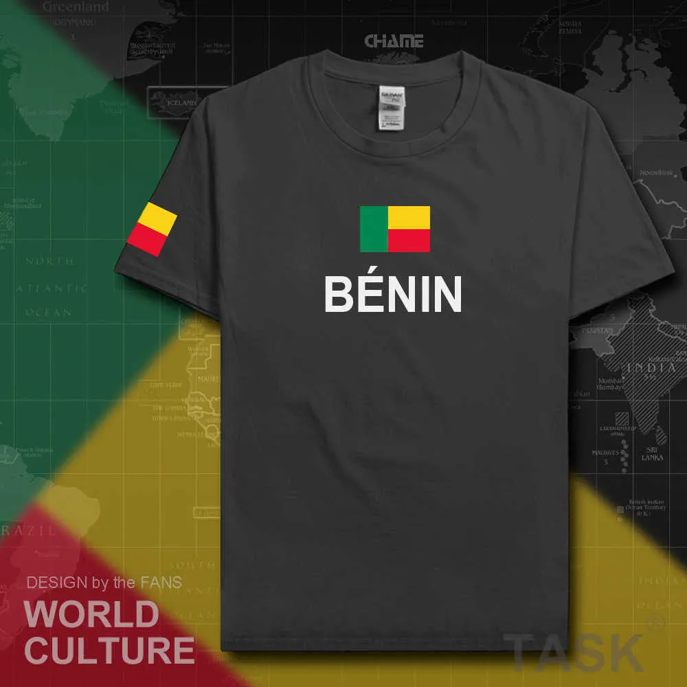 Bénin béninois t-shirt mode maillot nation équipe 100% coton t-shirt vêtements t-shirts pays sportifs gymnases BEN BJ Dahomey X0621