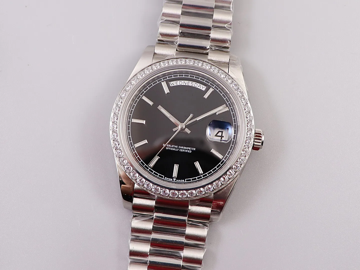 EW Men's Watch Size 40mm مع 3255 حركة تلقائية بالكامل الياقوت المرآة Crystal 904L Fine Strap Function 294p
