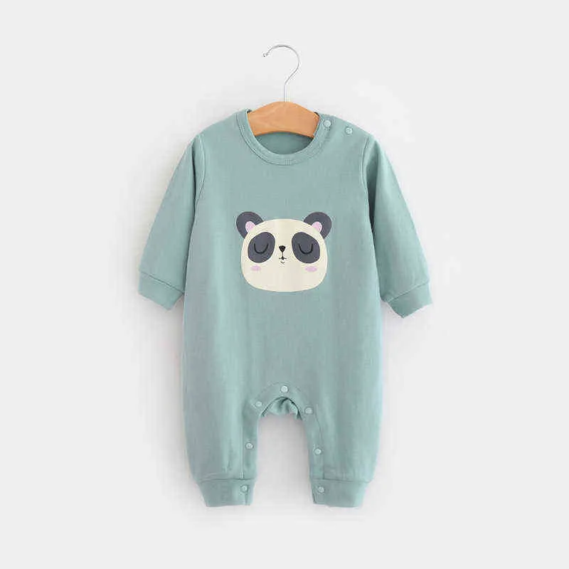 Infant Newborn 0-12M Children's Clothing Unisex Spring Bebe Baby Jumpsuit Rompers Cotton Boy Girl Long Sleeve Ropmer onsie G1221