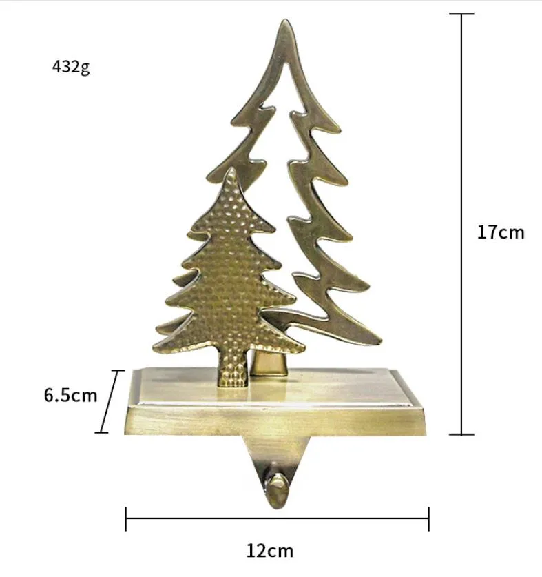 Weihnachtsdekorationen, Metallhaken, Schneeflocke, Schneemann, Weihnachtsbaum, Elch, Strumpf, zum Aufhängen, kreative Geometrie, Zinklegierung
