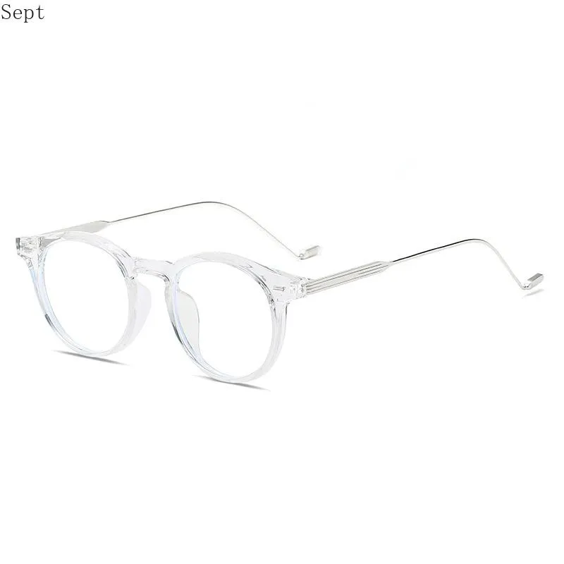 Sonnenbrille Retro Anti Blue Ray Computer Brille Frauen Round Augenglas Männer Licht blockieren Mode Eimerowear Optical Frames298z