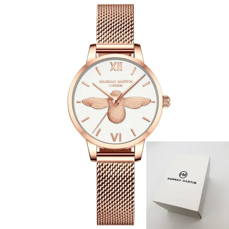 Relojes de pulsera Moda Único Reloj de damas Relojes de mujer 2021 Diseñador 3D Cara de abeja 3ATM Resistente al agua Japón Movimiento de cuarzo 246E