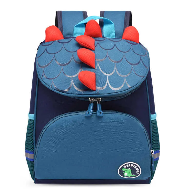 Cartoon 3D Dinosaur Kids Rugzakken Kleine Jongens Preschool Tassen Meisjes Baby Leuke Peuter Kinderen Schooltas Kleuterschooltas Merk 211021