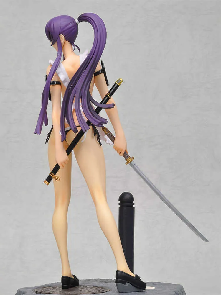 Charaani Highschool do morto Busujima Saeko PVC Ação Figura Anime Sexy Figura Modelo de Toys Coleção Doll Gree q07221503071