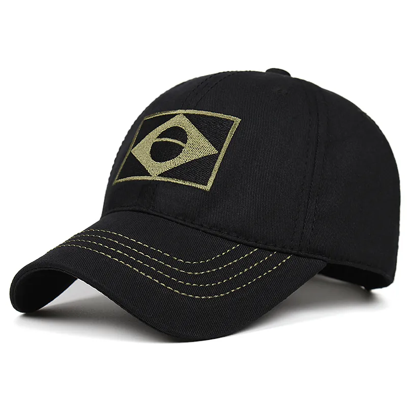 Casquette militaire brodée avec drapeau brésilien, 100% coton, casquette de Baseball pour équipe masculine, Force de l'armée, chasse dans la Jungle, Cap266o