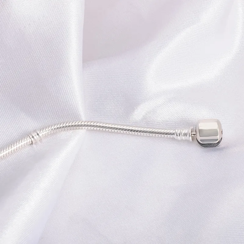 Silber 925 Ketten -Charmarmband mit Ale S925 Logo Fit DIY Perlen Charme Women handgefertigtes Weihnachtsgeschenk Original Schmuck Ps003269i