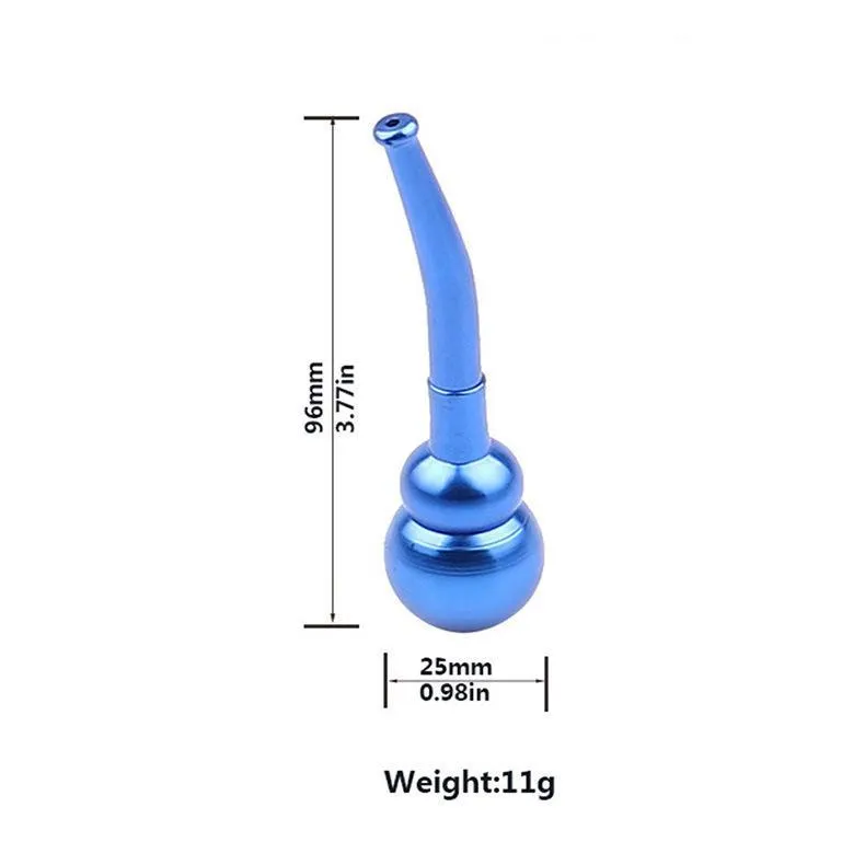 Palenie rury spot przenośny metalowy kreatywny mały dym dymu aluminium stopu Mini 96mm Gurda