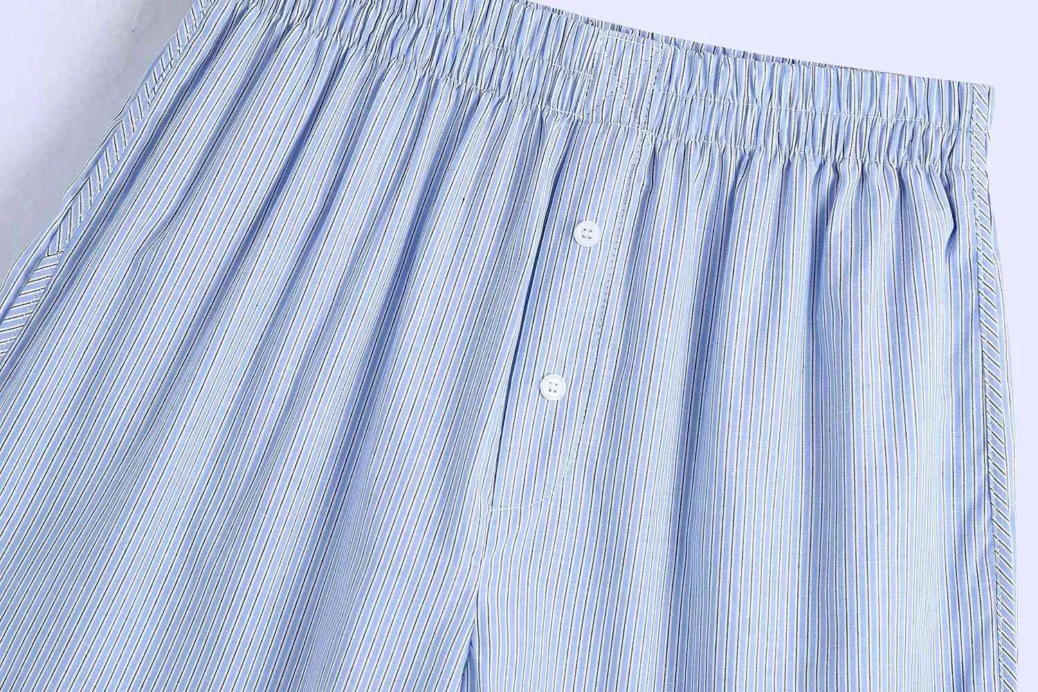 Pantaloncini da donna alla moda con elastico in vita a righe vintage larghi con bottoni Pantaloni femminili chic 210507