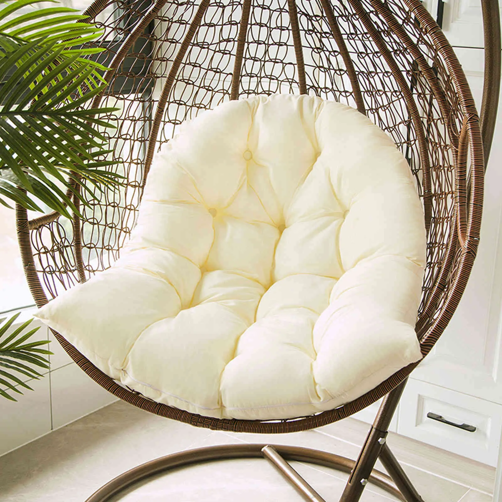 Egg chair hammock garden swing cushion hanging chair with backrt decorative cushion 199F85259797323364